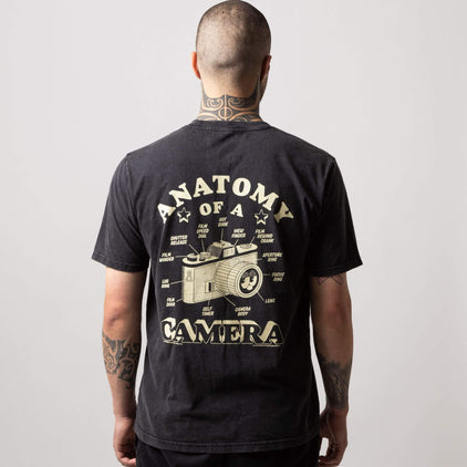 Anatomy Of A Camera T-Shirt Stonewashed Black Image